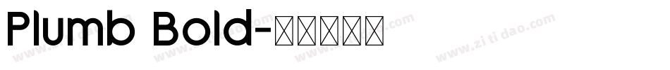 Plumb Bold字体转换